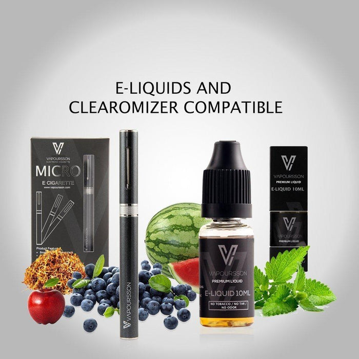 Vapoursson 100ml BlackBerry 0mg E-Liquid Short-Fill Nicotine+Vapoursson V2 Micro 5 X Coils