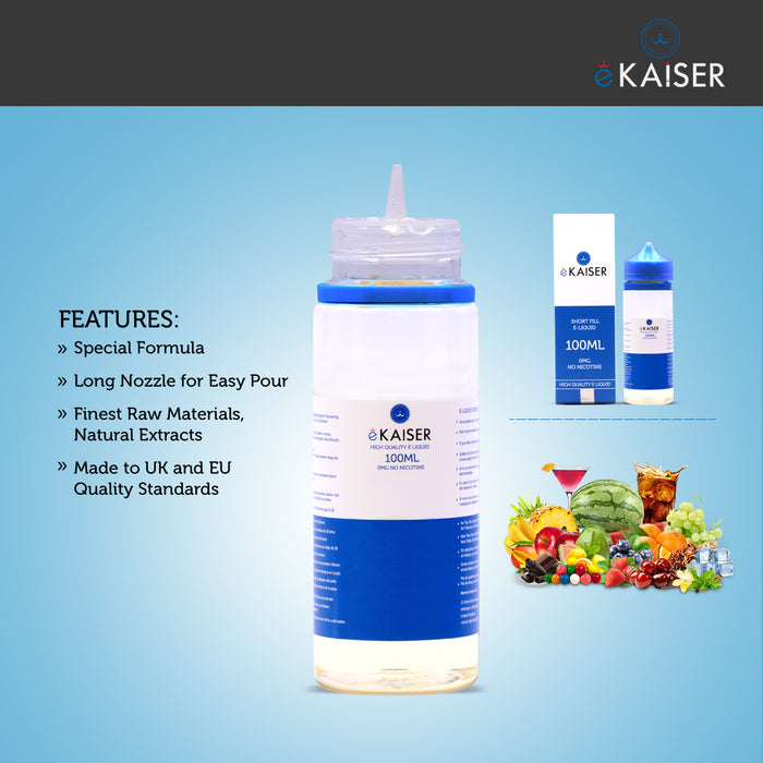 eKaiser Flavours 0mg E-Liquid Short Fill + Vapoursson 30ml Classic Tobacco 0mg E-Liquid