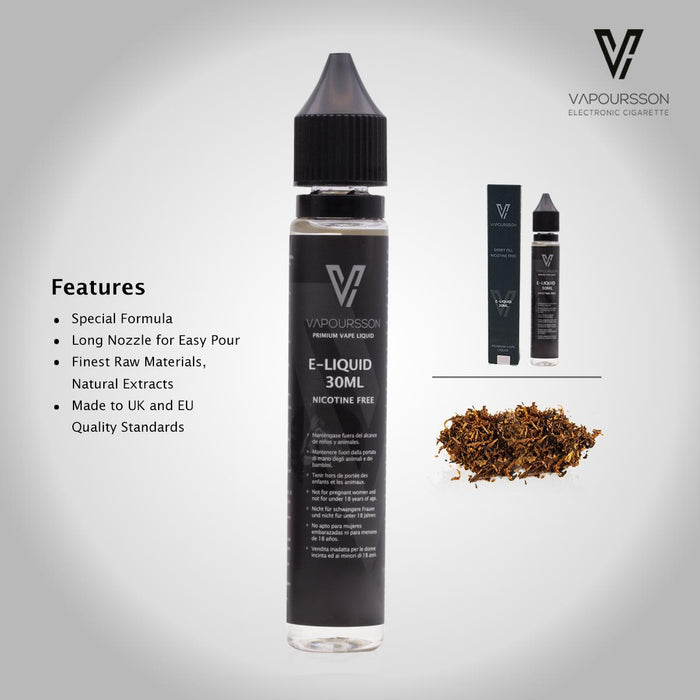 eKaiser Flavours 0mg E-Liquid Short Fill + Vapoursson 30ml Classic Tobacco 0mg E-Liquid