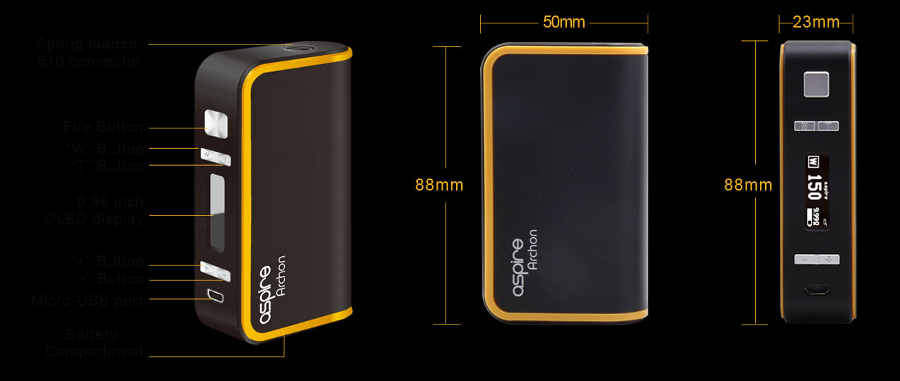 Aspire Archon 150 Vape Mod - Refillable & Rechargeable | Cigee