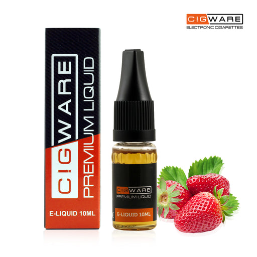 E-liquid, 10ml, 0mg, Strawberry, Cigware