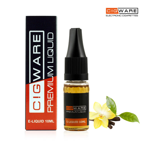 E-liquid, 10ml, 0mg, Vanilla, Cigware