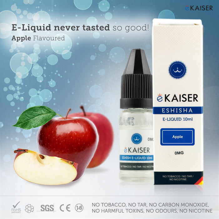 E liquid |Blue eKaiser Range | Apple 10ml | Refill For Electronic Cigarette & E Shisha - eKaiser - CIGEE