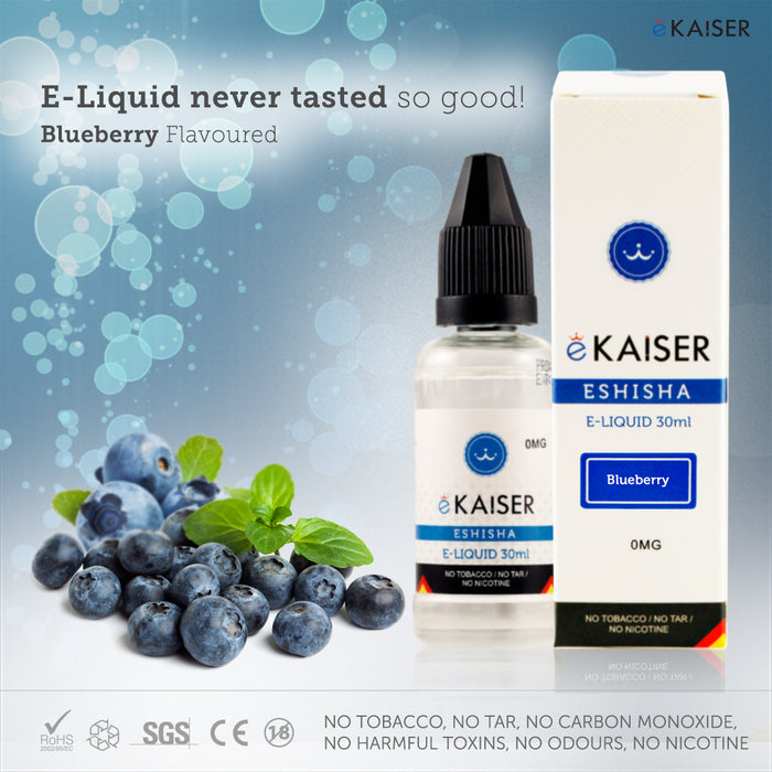 E liquid |Blue eKaiser Range | Blueberry 30ml | Refill For Electronic Cigarette & E Shisha - eKaiser - CIGEE